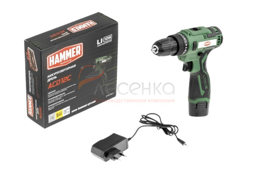 Дрель аккумуляторная HAMMER ACD12C - фото 2