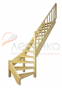 Деревянная межэтажная лестница ЛЕС-07